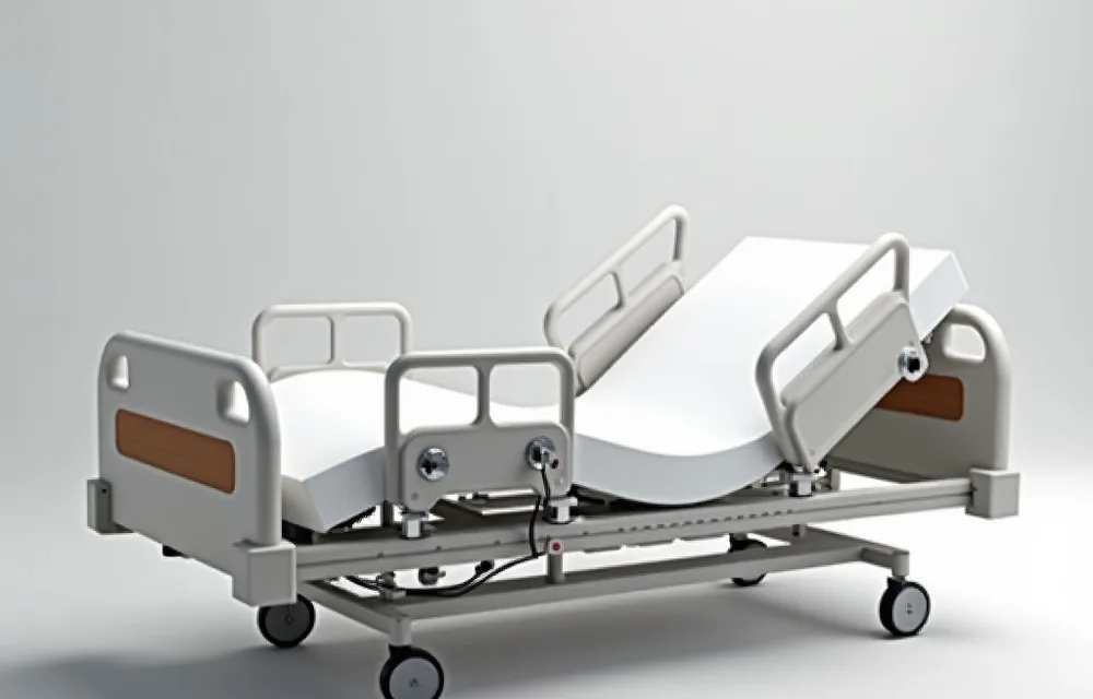 Full-Electric Hospital Bed (with Rails and Mattress) — representative photo